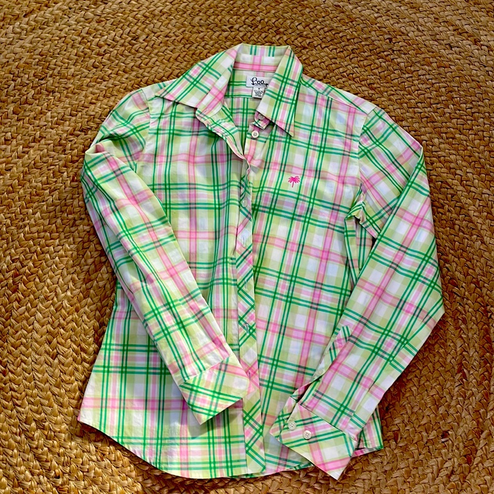 Vintage Lilly Pulitzer button down sz2